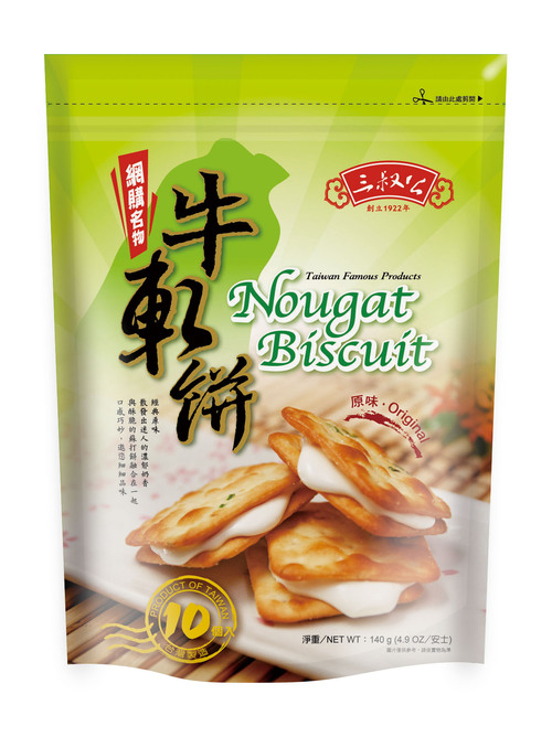 三叔公/牛軋糖蘇打餅/原味(立袋包)