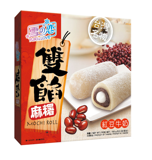 雙餡麻糬/紅豆牛奶